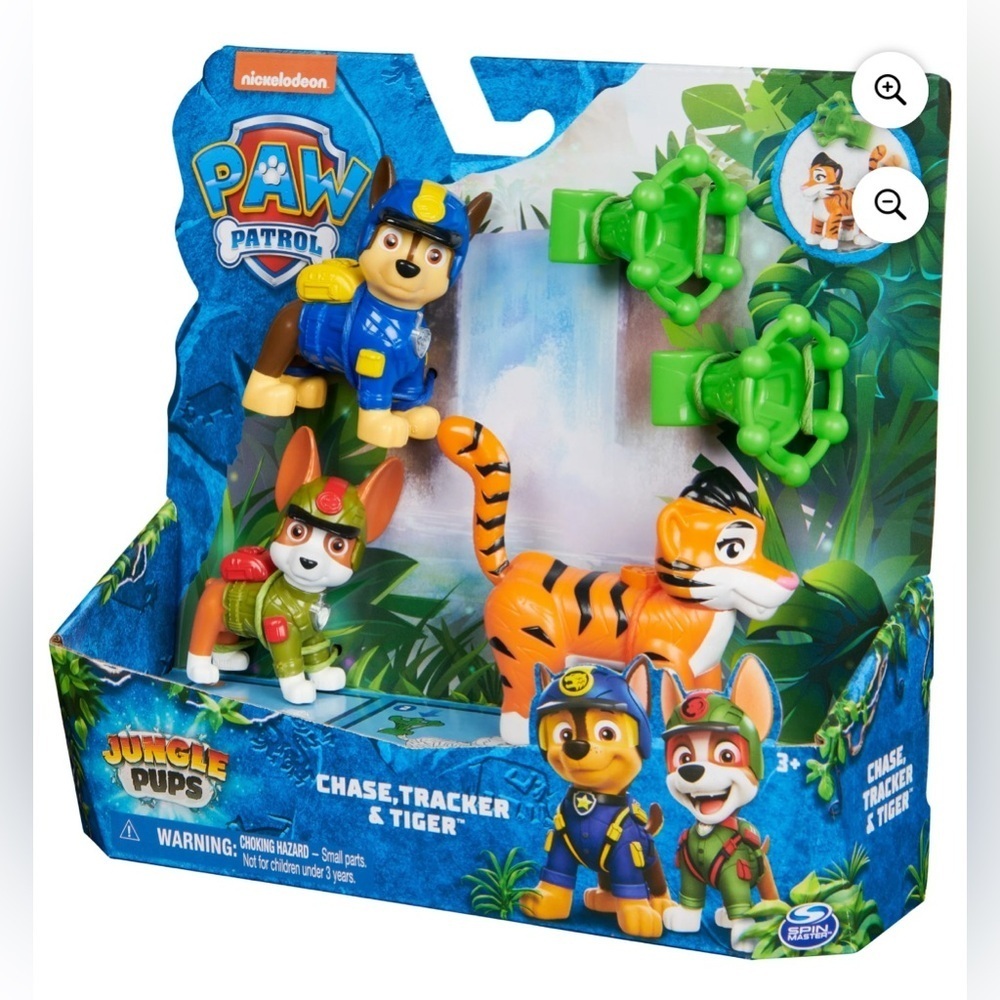 NEW Paw Patrol: Jungle Pups Chase, Tracker & Tiger Figures